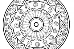 Mandala a colorier gratuit a imprimer 1